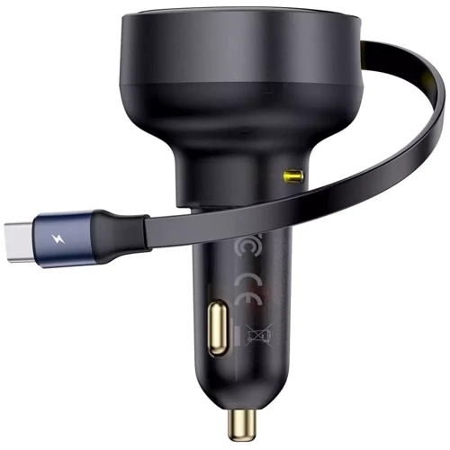 Зарядное устройство Baseus Car Charger USB-C Enjoyment Pro with Cable 60W Black (C00057802111-01): Особенности Быстрая зарядка, Power Delivery (PD), USB-C