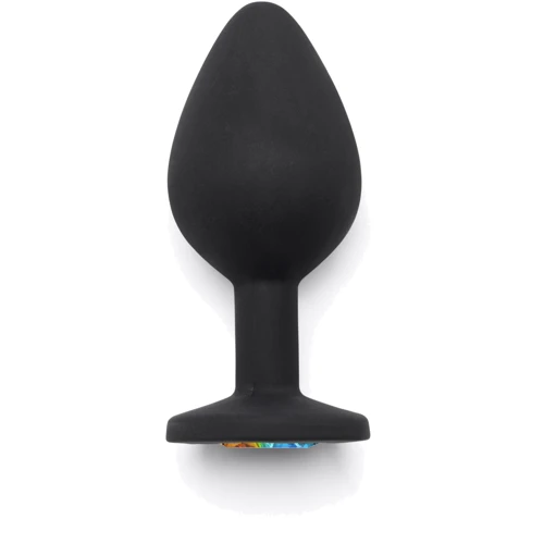 Анальная пробка с радужным кристаллом Toy Joy Rainbow Booty Jewel Small