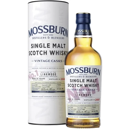 Віскі Mossburn Casks No1 Linkwood Distillery 10 YO, 46% 0.7л (MAR5060033847121)