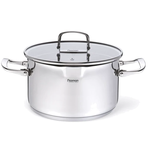 Каструля Fissman Adelie зі скляною кришкою 22x12.5 см 4.6 л (5227): Тип Традиционная