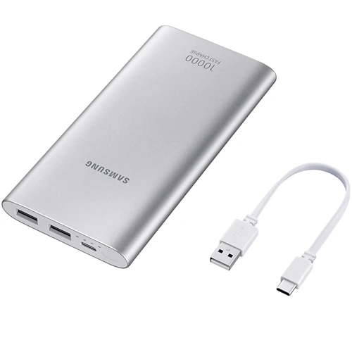 Внешний аккумулятор Samsung Power Bank 10000mAh 25W Silver (EB-P1100CSRGRU): Количество USB 2