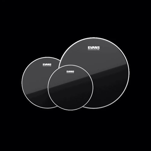 Набір пластикових томів EVANS BLACK CHROME Standard Tom Pack (12", 13", 16")