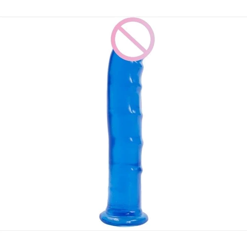 Фаллоимитатор Doc Johnson Jelly Jewels - Dong with Suction Cup - Blue
