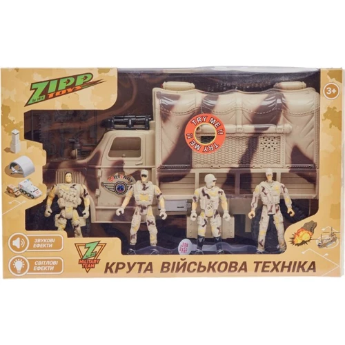 

Игровой набор Zipp Toys Z military team Военный грузовик