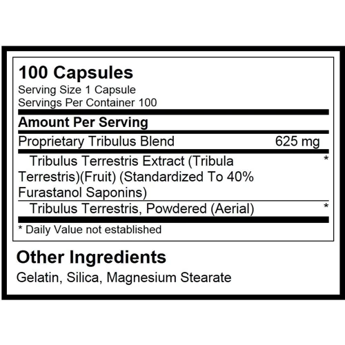 Бустер тестостерона Optimum Nutrition Tribulus 625 100 capsules /50 servings/Unflavored