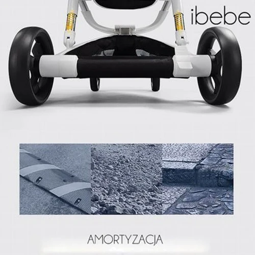 Універсальна коляска 2 в 1 Ibebe istop 13 Gloss (ib-is-13-gls): Матеріал коліс полиуретан