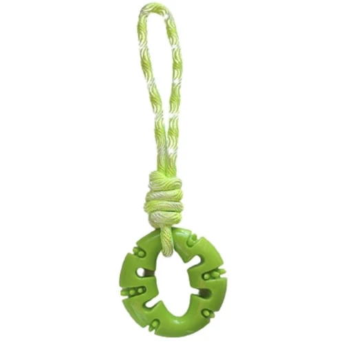 Іграшка AnimAll GrizZzly 9765 каблучка з канатом 33х10х4 см PS8026 зелена (141277) фото 2