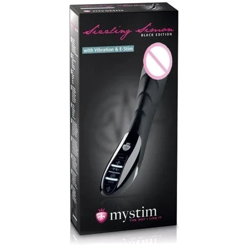 Вибратор с электростимуляцией Mystim Sizzling Simon eStim Black