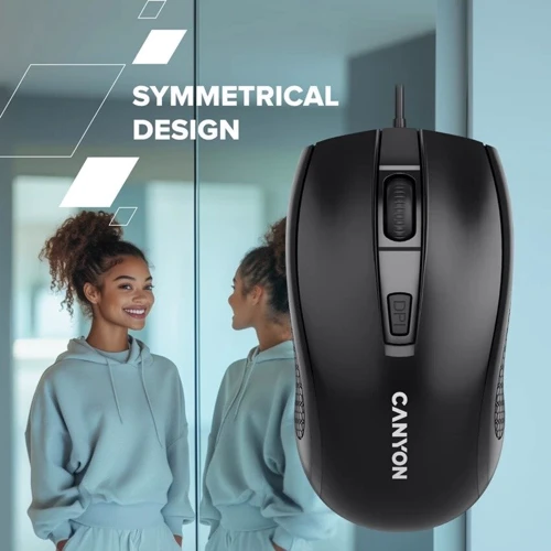 Мышь Canyon M-4 Black (CNE-CMS4): Длина кабеля 1.5