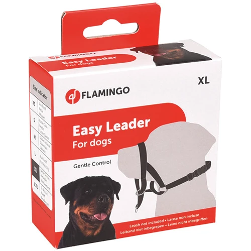 Намордник для коррекции поведения собак Flamingo Easy leader XL бернский зенненхунд ротвейлер ньюфаундленд черный