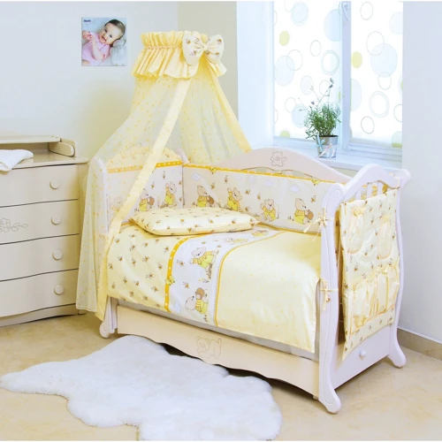 Постельный комплект Twins Standard Basic 4050-CB-010 Медуны желтый 8 эл. желтый: Тип постельный комплект