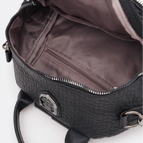 Женский рюкзак Monsen черный (C1kp-9246bl-black): Фактура Матовая, Зернистая