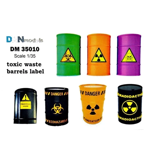 Декаль DAN models Этикетки на бочки с токсичными отходами (DAN35010)