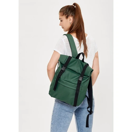 Женский рюкзак Sambag RollTop Milton зеленый (24211007)