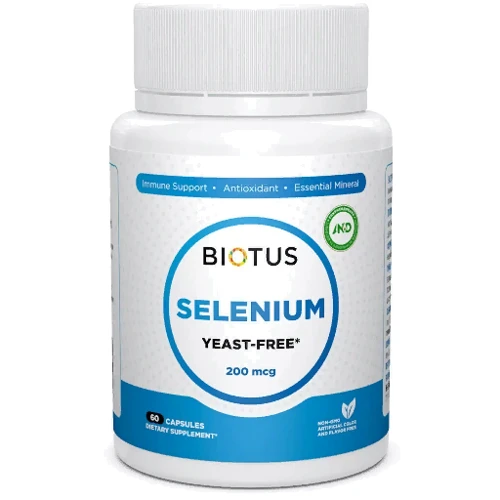 Biotus Selenium 200 mcg Селен без дрожжей 60 капсул