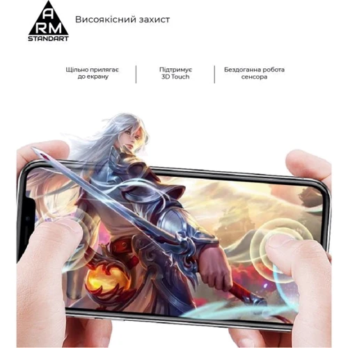 Аксессуар для смартфона ArmorStandart Tempered Glass Full Glue Curved Black for OPPO Reno5 Pro (ARM58119): Тип защитное стекло