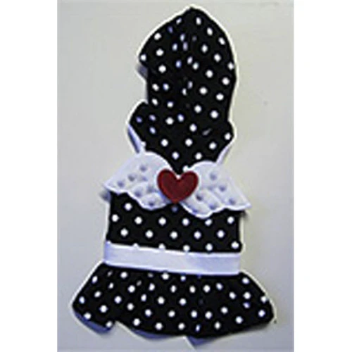 Сукня MonkeyDaze Angel Wing Polka для собак чорно-біле розмір XS 38527
