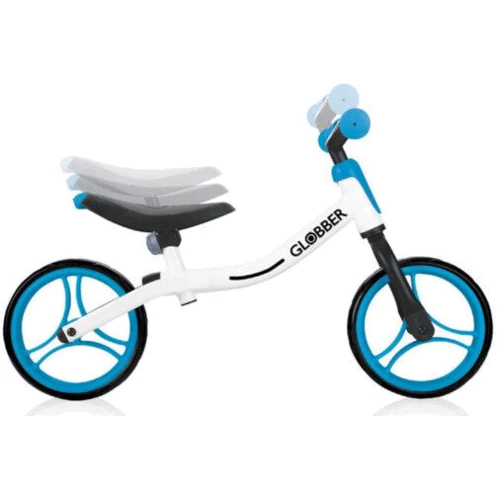 Беговел GLOBBER серии GO BIKE, белый-синий, до 20кг, 2+, 2 колеса: Колеса литые