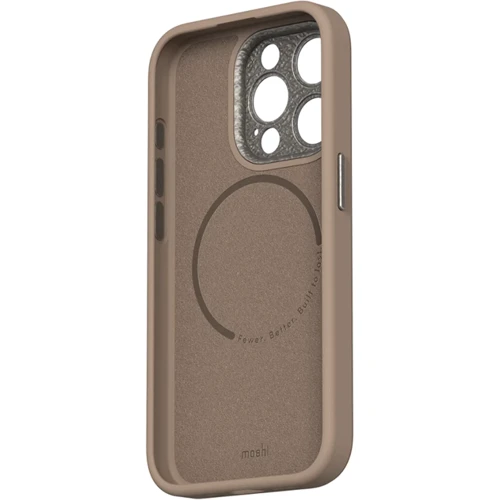 Чохол для iPhone Moshi Napa Slim Hardshell Case Woodsmoke Brown (99MO231107) для iPhone 15 Pro: Матеріали искусственная кожа