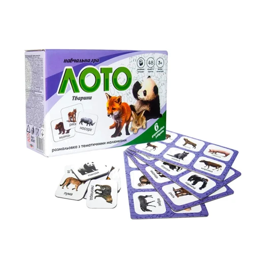 Лото Strateg Животные укр. (30367)