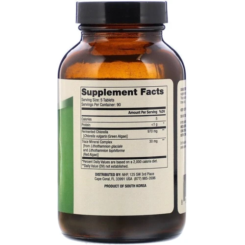 Dr. Mercola Fermented chlorella Ферментированная хлорелла 450 таблеток: Форма выпуска Таблетки