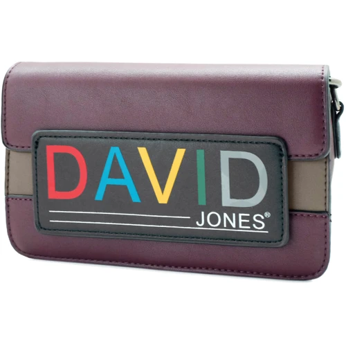 Жіноча сумка крос боді David Jones бордова (7771688)