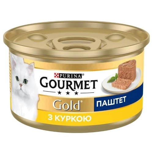 Влажный корм GOURMET Gold для взрослых кошек паштет с курицей 24х85 г (7613031381494): Тип Влажный корм