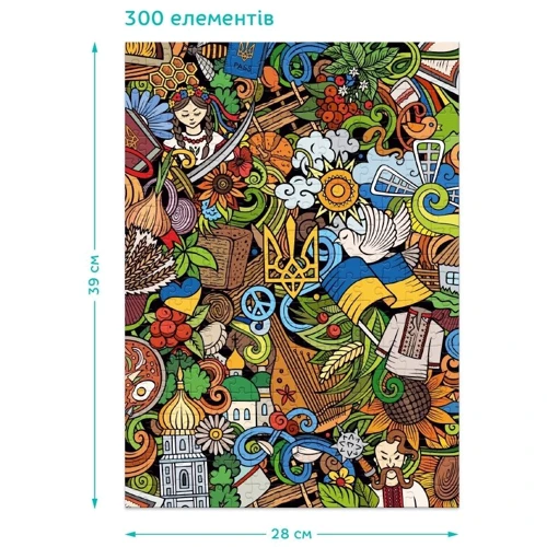 Пазл Dodo Український настрій 300 елементів (300587): Кількість фрагментів, шт 300