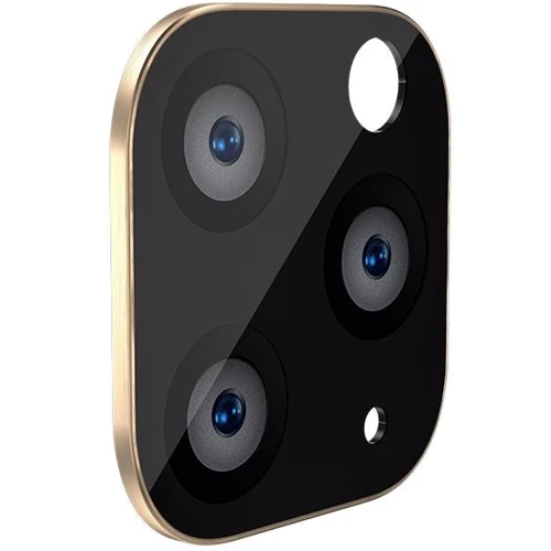 Защитное стекло для iPhone WK Camera Tempered Glass Metal Gold (WTPC-006) for iPhone 11