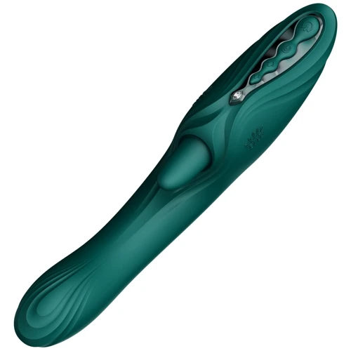 Вибратор-кролик Zalo Ares Turquoise Green