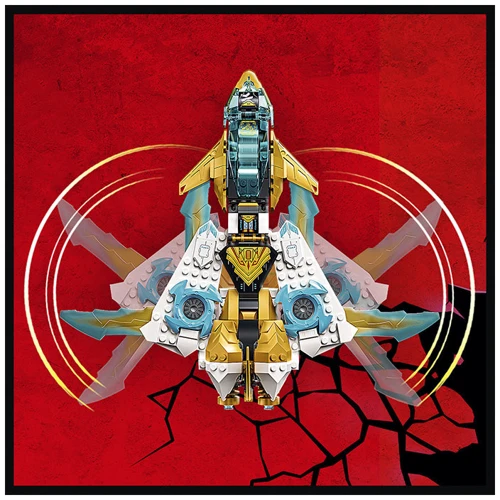 Конструктор LEGO NINJAGO Реактивный самолёт Зейна «Золотой дракон» (71770) фото 5