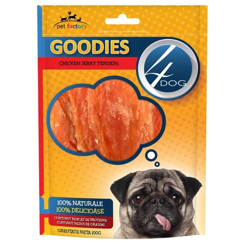 Лакомство для собак 4Dog тендеры с курицей 100 г (5949060207781)