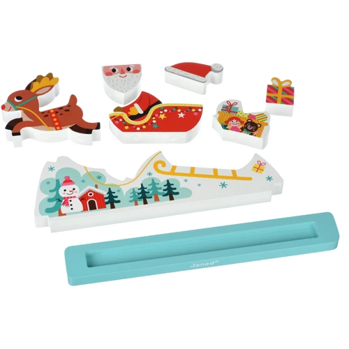 Пазл вертикальный Janod Сани Санта Клауса (J08025)