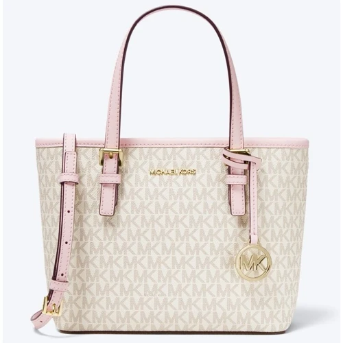 Жіноча сумка тоут Michael Kors світло-бежева (193599759388)