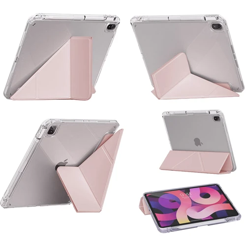 Аксесуар для iPad BeCover Ultra Slim Origami з Pencil Mount Pink для iPad Air 2020/iPad Air 2022 (711104): Особливості режим автопробуждения/сна, отделение для стилуса, Надежная защита от царапин и загрязнений, трансформируется в подставку, Стильный дизайн