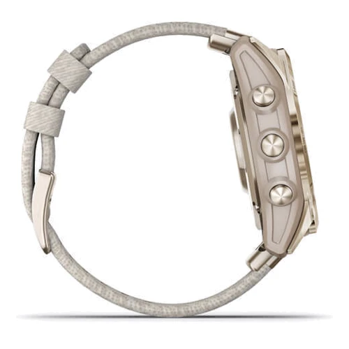 Смарт-часы Garmin Fenix 7S Sapphire Solar Cream Gold Titanium with Cream Heathered Nylon Band (010-02539-39): Интерфейсы подключения Bluetooth , Wi-Fi , ANT +