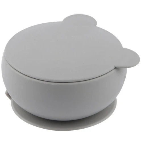 Глибока тарілка MinikOiOi силіконова Bowly Powder Grey (101080004)