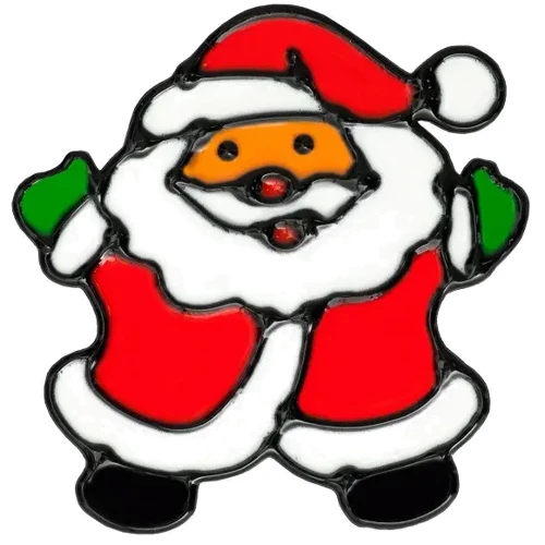 Наклейка новогодняя для окон House of Seasons 10 см Санта (8718861423419SANTA)