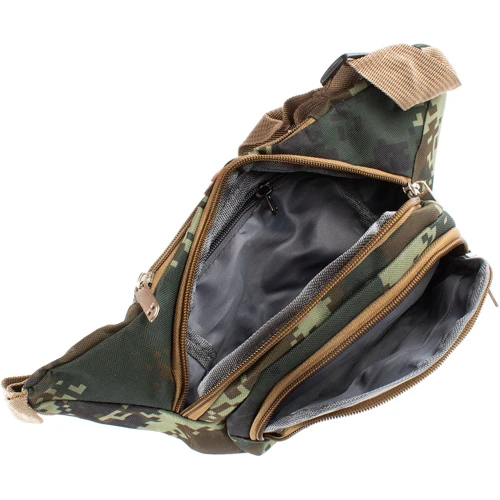 Чоловіча поясна сумка Valiria Fashion хакі (5DETBP712-4): Застібка Молния