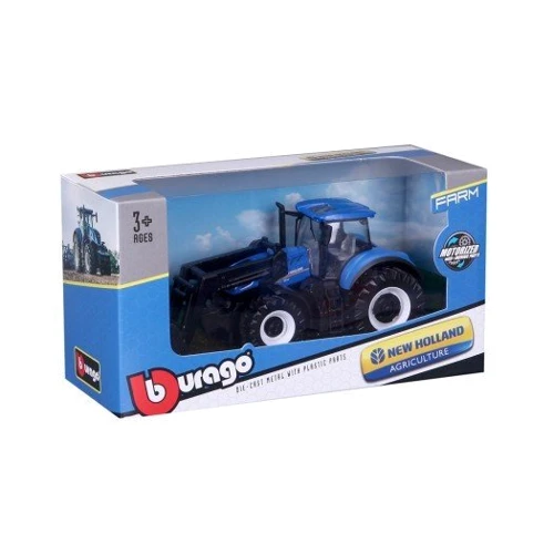 Модель Bburago серії Farm - Трактор NEW HOLLAND T7.315 із фронтальним навантажувачем: Виробник Bburago