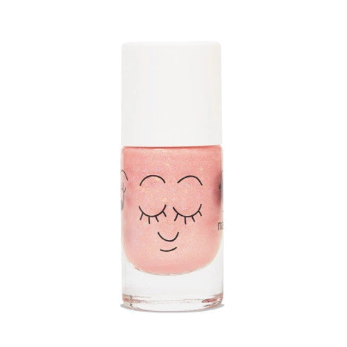 Детский лак для ногтей Nailmatic Peach big glitters Персиковый с большими блестками (102PEACHYF)