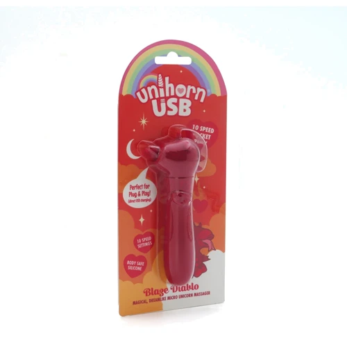 Вібратор-єдиноріжка Unihorn USB Bullet - Blaze Diablo віброкуля, USB зарядка