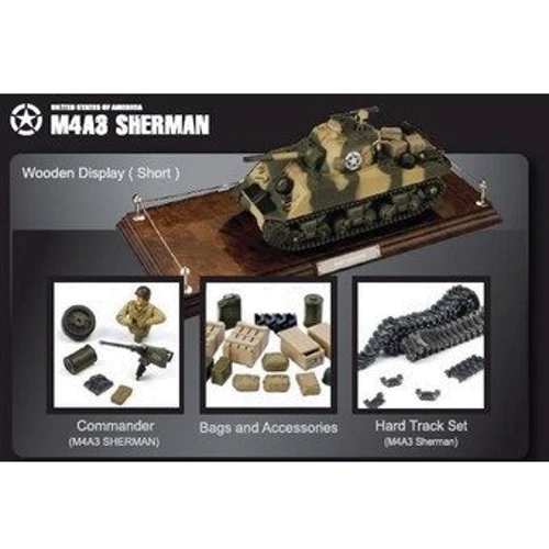 Коллекционная модель танка VSTank New MCU US M4 Sherman 1:24 (Green): Производитель VSTank