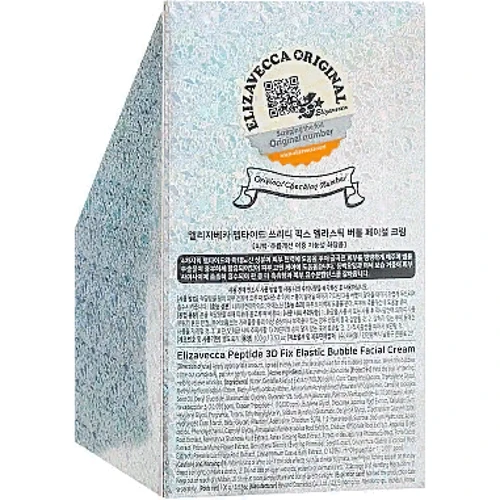 Elizavecca Peptide 3d Fix Elastic Bubble Facial Cream Омолоджуючий бульбашковий крем для обличчя 100 g: Призначення 