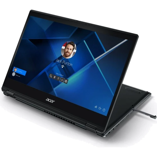 Ноутбук Acer TravelMate Spin P4 TMP414RN-52 Slate Blue (NX.VX2EK.048): Тип екрану глянець