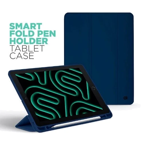 Аксессуар для планшетных ПК ArmorStandart Smart Case Fold Pen Dark Blue for Xiaomi Redmi Pad Pro / Poco Pad (ARM81431): Материал Искусственная кожа + TPU