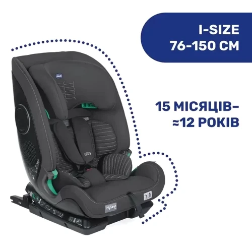 Автокресло Chicco MySeat i-Size Air Серое (79873.21): Вес ребенка 9-36 кг
