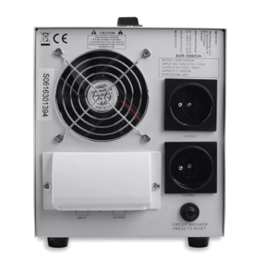 Стабилизатор напряжения AVR Volt Polska 5000VA 8-11%: Мощность, ВА 5000