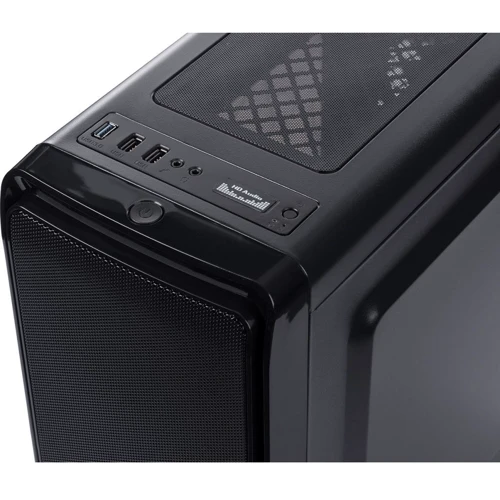 Корпус Vinga Smart-450W: Материал передней панели металл