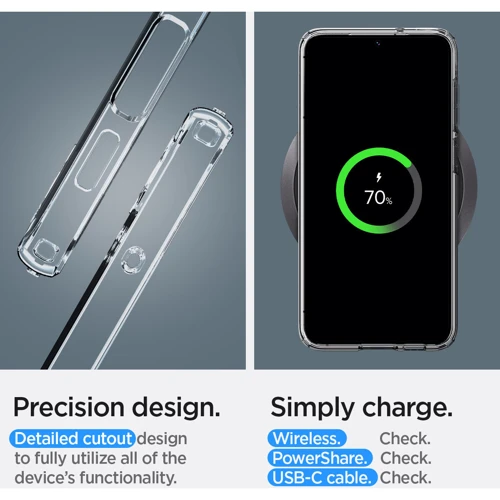 Чохол для телефона Spigen Crystal Flex Crystal Clear (ACS05692) для Samsung S916 Galaxy S23+ фото 15